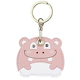 Leather Anti-Lost Keychain Case Cover for AirTags