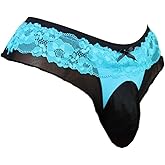 aishani Sissy Pouch Panties Men's Thong Lingerie Lace G-String Underwear For Daily Wear