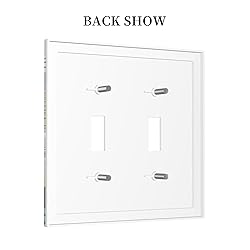 Retro Tropical Leaves 2 Gang Light Switch Cover