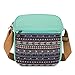 Plambag Canvas Backpack Set 3 Pcs, Casual Lightweight School Backpack for Women Teen Girls Water Blue
