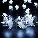 LUCKLED Set of 3 Battery Powered Halloween String Lights, 20 LED Halloween Decorative Lights for Indoor and Outdoor Decorations - White Ghost/Orange Pumpkin/Purple Bat