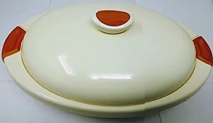 InDit Oval Steel 2200mL Thermoware Casserole Hot Pot Food Warmer/Cooler, 2.2-Liter, Color may vary