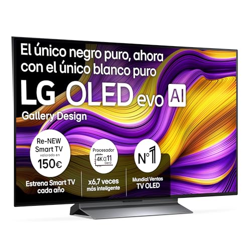 OLED48G56LS - TV 48", OLED EVO 4K, Smart TV IA G5, WebOS 25, Super Upscaling, Dolby Vision y Dolby Atmos, AMD FreeSync, Alexa/Google Assistant, Negro