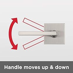 Kwikset Satin Nickel 91540-001 Halifax Door Handle