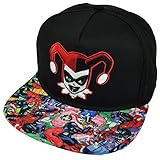 Harley Quinn Sublimated Brim Snapback Cap