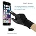 Allnice Touch Screen Gloves, Windproof & Water Resistant Gloves Keep Warm for Women and Men, Perfect for Iphone Smartphone Tablets Driving Outdoor Sports