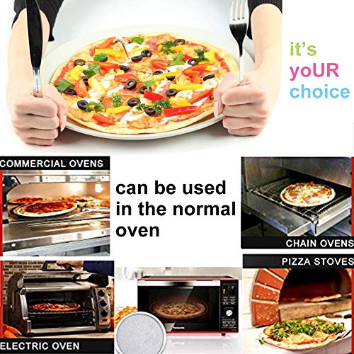 Efanr Pack of 12 Pizza Pans with Holes, Aluminum Nonstick Pizza Pan Round Shape Baking Screen Seamless-Rim for Commercial Restaurant Use, 6-Inch, 10-Inch, 12-Inch (12-Inch) - Thumbnail 6