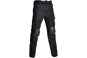 HARGLESMAN Men's Tactical Military Cargo Pants Amry Uniforms Combat Trousers with Knee Pads