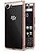 Ringke Fusion Compatible with BlackBerry KEYone Case Crystal Clear PC Back TPU Bumper Drop Protection, Shock Absorption Technology Raised Bezels Protective Cover - Rose Gold Crystal