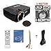 Android WiFi LED Projector,Portable Multimedia 1200 Lumens Home Theater Cinema PS Xbox Game Mini Wireless WIFI Projector Support Full HD 1080p Video with USB HDMI AV SD VGA TV(3D 4K HDMI Cable Inside)
