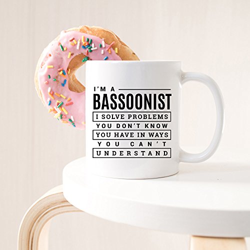 I'm A Bassoonist, Musician Coffee Mug, Bassoonist Funny Career Mugs Gift, Ceramic Tea Cup White, Funny Bassoonist Mug, Bassoon Teacher Gifts, Unique 11 oz Ceramic Coffee Mug for Bassoon Players - Thumbnail 6