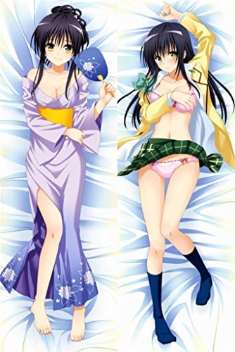 MOEDA Japan Anime To Love Ru Kotegawa Yui Pillowcase Hugging Body Long Pillow Cushion Cover Case Silp 59.06in x 19.69in Double Sided Peach Skin Fabric