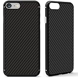 iPhone 7 Case, Nillkin [Black] Super Slim Smooth [Carbon Fiber] Armor Case Cover for iPhone 7 4.7-inch, Anti Fingerprints Built-in Metal Plate, Compatible with Magnetic Car Mounts