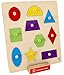 Hape Geometric Shapes Wooden Toddler Knob Puzzle