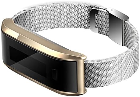 Niceroker Womens Bluetooth Waterproof Steel Bracelet Smart Watch for IOS Android Sport Calorie Counter Golden