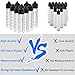VEEAPE Soft PET Plastic Unicorn Bottles with Measurements, 60ml Portable Dropper Bottle with Childproof Cap & Long Thin Tip for liquid (10 pack + 6 Funnels)