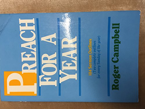 Preach for a Year B005H74Z02 Book Cover