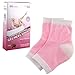 Moisturizing Gel Heel Socks to Treat Cracked Feet Fast Soft Gel Lined Toeless Spa Socks 3 Pairs for Women to Heal Dry Heels Pink