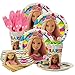 Costume Supercenter BBKIT1009 Barbie Sparkle Standard Birthday Party Tableware Kit