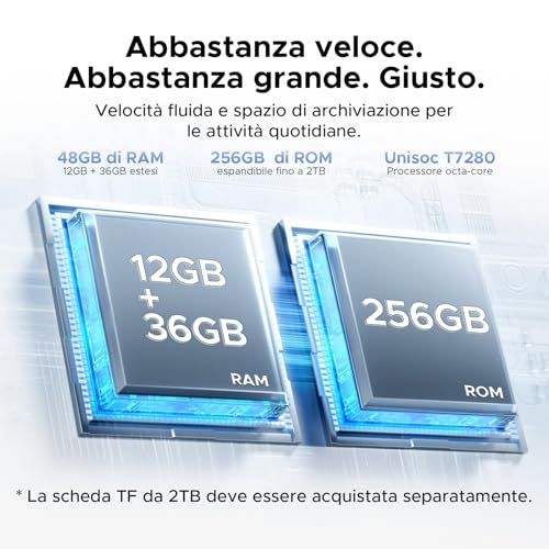 POPUX P13 Pro Tablet 13 Inches, IPS 2.4K, 120Hz,T7280 Octa-Core, 48GB+256GB(TF 2TB), 12000mAh/18W, 16MP+8MP, 4G LTE, Gemini AI Tablet Android 16, Face ID/WiFi5/GPS/FM/Tablet with Keyboard and Pen