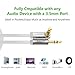 UGREEN 3.5mm Auxiliary Audio Jack to Jack cable 90 Degree Right Angle for Apple iPhone, iPod, iPad, Samsung,Smartphones & Tablets and Speakers,24K Gold Plated Male to Male (10FT, White)