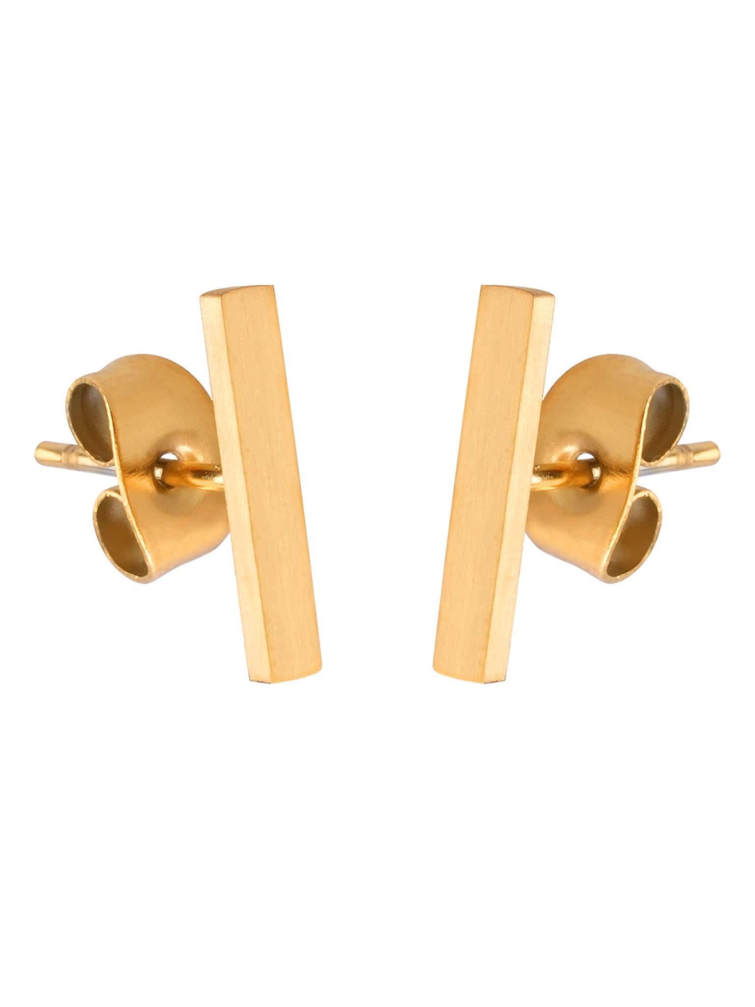 a little something® Ripa Women's Stud Earrings with 18 Carat Gold Plating (Gold & Rose Gold) Includes Sustainable Gift Packaging with FSC® Certificate, Stainless Steel