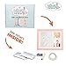 Ninos Baby Handprint, Footprint and Wooden Picture Frame Kit – Memory Maker for Growing Infants and Toddlers – Soft, Nontoxic Clay – Best Baby Shower or Maternity Gift (Pink)