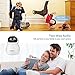 DEATTI Smart Pet Camera Baby/Elder/Dog/Cat/Nanny Indoor WiFi Security Camera 1080P for Home Surveillance with Two-Way Audio,Night Vision,Motion Detection,Phone App Control