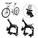 T-best Caliper Bicycle Brake Set,1 Pair BMX MTB Mountain Road Bike Bicycle U Shape Mechanical Dual-Pivot Brake Set Repair Parts Accessorythumb 2