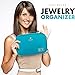 VASCO Travel Jewelry Organizer Roll - Portable Travel Jewelry Case - Compact Jewelry Bag - Jewelry Roll for Necklaces, Earrings, Rings and More - Easy to Carry Jewelry Box for Women