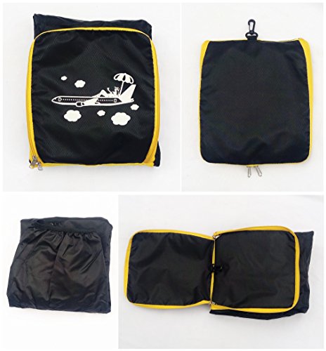 A99 Golf Travel Mate III Carryon Travel Cover Hard Case Hybrid Travel Bag with TSA Lock + One Protection Skin (Black/Gold) - Thumbnail 4