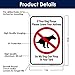 Funny Dog Poop Message Sign, 10x7 Rust Free Aluminum, Weather/Fade Resistant, Easy Mounting, Indoor/Outdoor Use, Made in USA