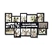 Adeco Black Decorative Wood ''Family'' Collage Wall Hanging Picture Photo Frame, 4x6 In, 5x7 In