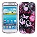 S3 Case, Wisdompro® 3 Pack Bundle of Color and Graphic Soft TPU Gel Protective Case Covers for Samsung Galaxy S III / S3 (Jellyfish Butterfly Pattern)