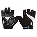 WOLFBIKE Non-Slip Gel Pad Gloves Cycling Riding Glove Short Half Finger,Black,L(8-9cm))