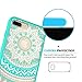 iPhone 7 Plus Clear Case, AnoKe Scratch Resistant Colors Dream Catcher Mandala Flower Cute Grils Woman Ultra Slim Acrylic Hard Cover TPU Bumper Hybrid For Apple iPhone 7 Plus TM CH Mint