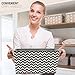 Sorbus Storage Basket Bins, Tapered Chevron Fabric Baskets for Household Essentials, Foldable & Portable for Nursery, Closet, Car, and More
