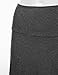 FLORIA Women's Solid Lightweight Knit Elastic Waist Flared Midi Skirt Charcoal 1XL