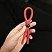 Sunbona Adjustable Male Delay Vibration Lock Fine Silicone Penis Ring Premature Ejaculation Ring Adult Sex Toy (Red)