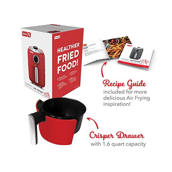 DASH Compact Air Fryer Oven Cooker with Temperature Control, Nonstick