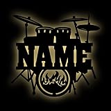 Personalized Unique LED Wall Hanging Drum Set Light