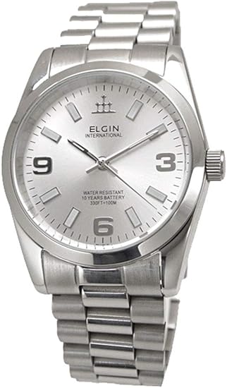 Amazon 国内正規品 Elgin エルジン 腕時計 メンズ 10年電池搭載 シルバー文字盤 Fk1421s S メンズ腕時計 腕時計 通販