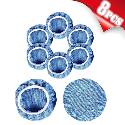 AIVS Car Polisher Pad Bonnet Polishing Bonnet Buffing Pads Waxer Pads Cover For Car Buffer Polisher(5"-6")