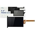 Chitu Systems Upgraded LCD Screen for Elegoo Mars 2/Mars 2 pro 3D Printers Screen Replacement,6.08 Inches Monochrome LCD Screen,2K Light Curing Print with 1620x2560 Resolution