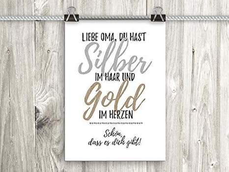 Artissimo Poster Mit Spruch Din A4 Pe0112 Dr Liebe Oma Bild Mit