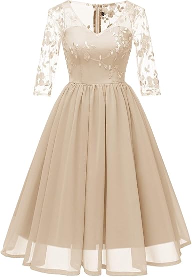 1950s chiffon dress
