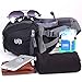 EGOGO travel sport waist pack fanny pack hiking bag with water bottle holder (Black)