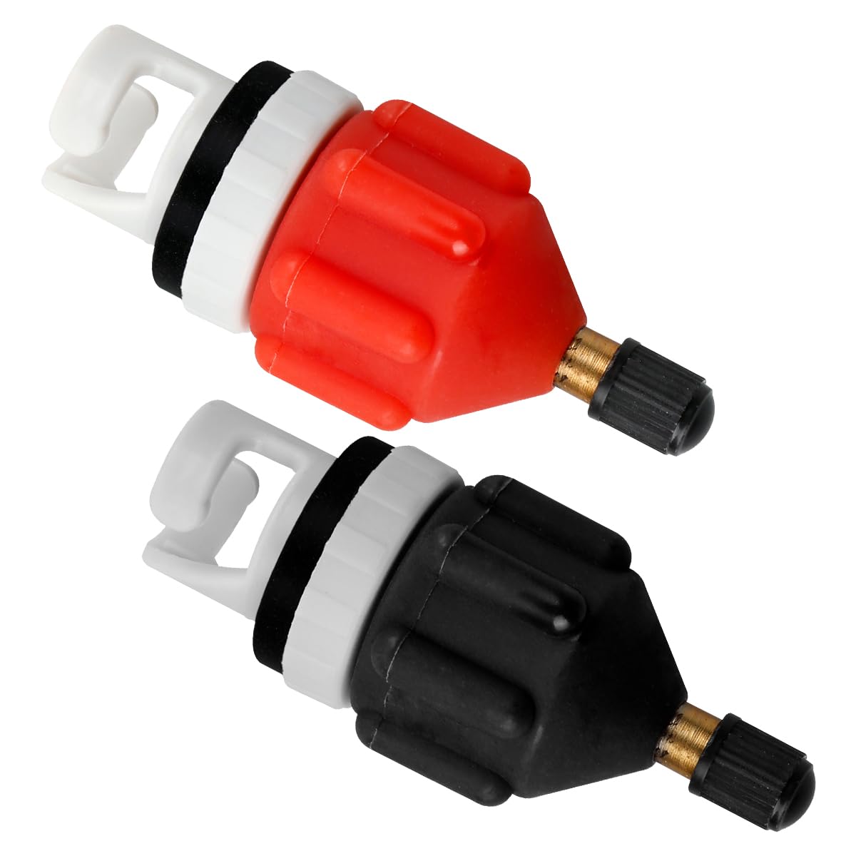 GLADFRESIT SUP Pump Adaptor,2PCS Boat Kayak Air Valve Changeover Head Adapter Universal Durable Converter for Inflatable Bed Rowboat Accessories
