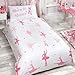 Born to Dance Ballerina 2 Piece UK Single/US Twin Sheet Set, 1 x Double Sided Sheet and 1 x Pillowcase