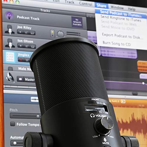 M-Audio Uber Mic | Professional USB Microphone With Switchable Polar Patterns and Integrated Headphone Output